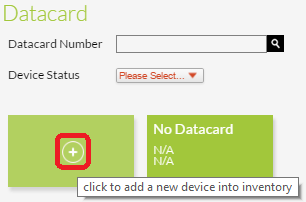 Add New Datacard icon Add New Datacard icon