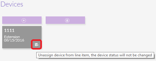 Un-assign Line Item Un-assign Line Item