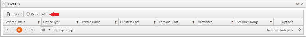 Detailed Bill and Remind All Option Detailed Bill and Remind All Option