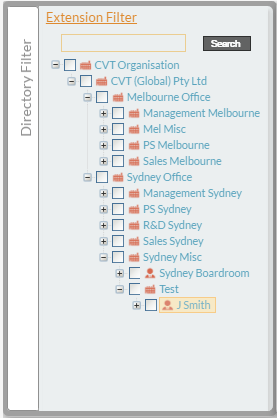 Directory and Extension Filter Directory and Extension Filter