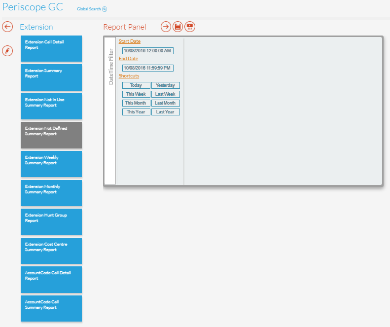 Extension Not Defined Summary Report Panel Extension Not Defined Summary Report Panel
