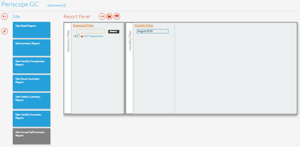 Site Annual Call Summary Report Panel Site Annual Call Summary Report Panel