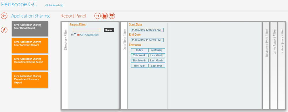 Lync Application Sharing User Detail Report Panel Lync Application Sharing User Detail Report Panel