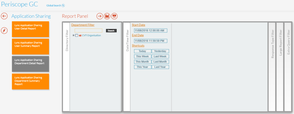 Lync Application Sharing Department Detail Report Panel Lync Application Sharing Department Detail Report Panel