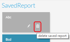 Delete Report icon Delete Report icon