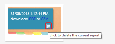 Delete Report Button Delete Report Button