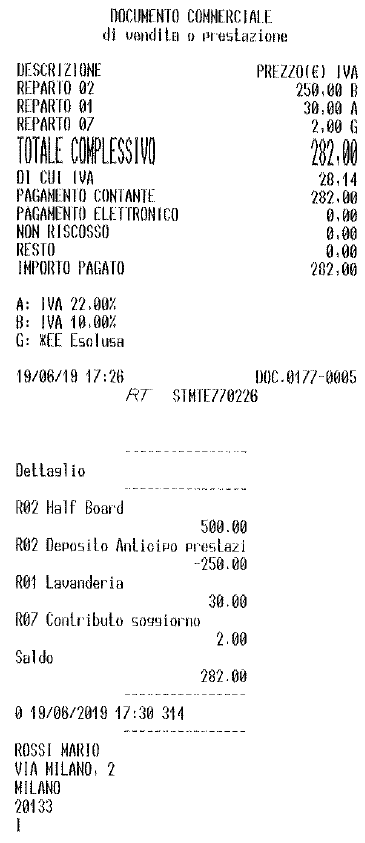 Corrispettivi Telematici: Check Out Esempi Scrigno PMS Manuale 1