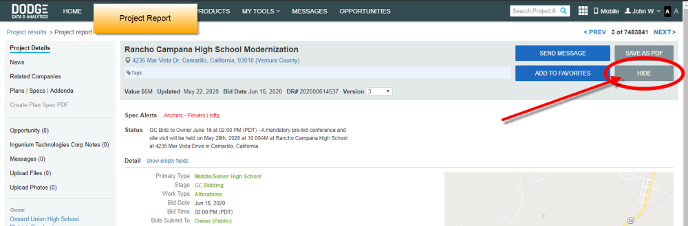 {image: project report hide}
