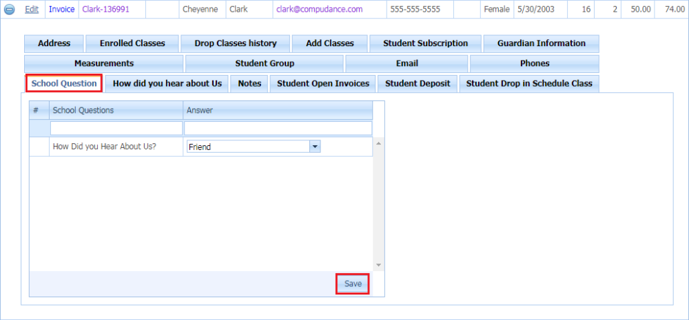 School Question - Compudance Online Helpdesk - 1