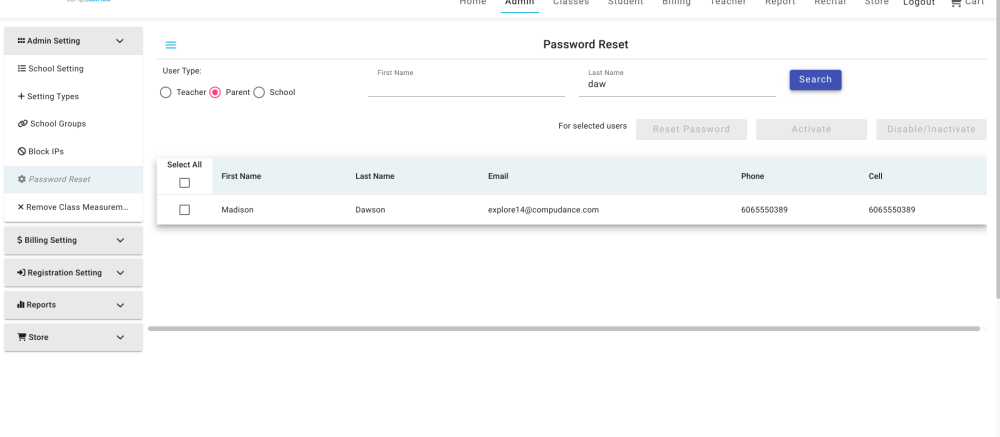 Password Reset - Compudance Online Helpdesk - 1