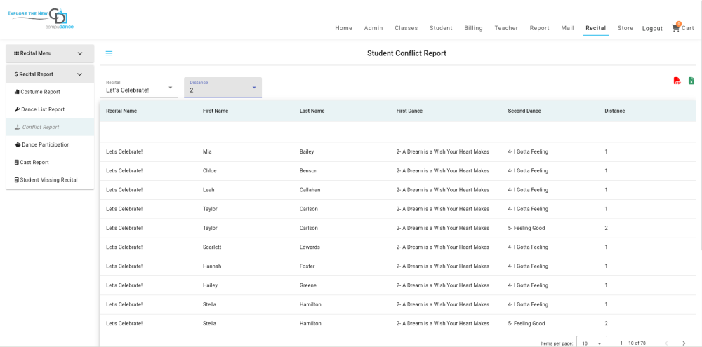 Student Conflict Report - Compudance Online Helpdesk - 1