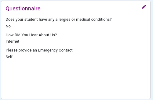 Questionnaire Details - Compudance Online Helpdesk - 1