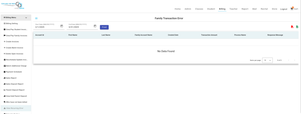 Recurring Error Report - Compudance Online Helpdesk - 1