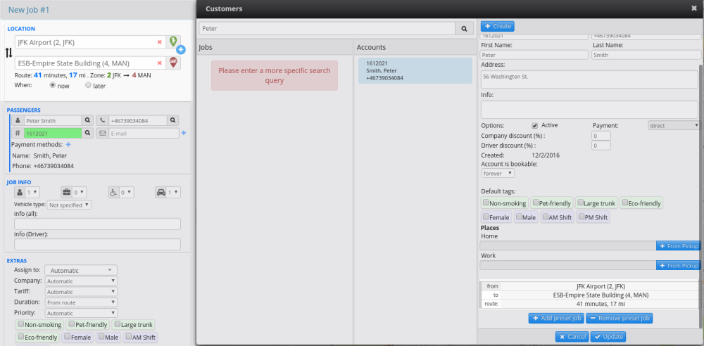 The ride will be copied into a preset job that you can use later.