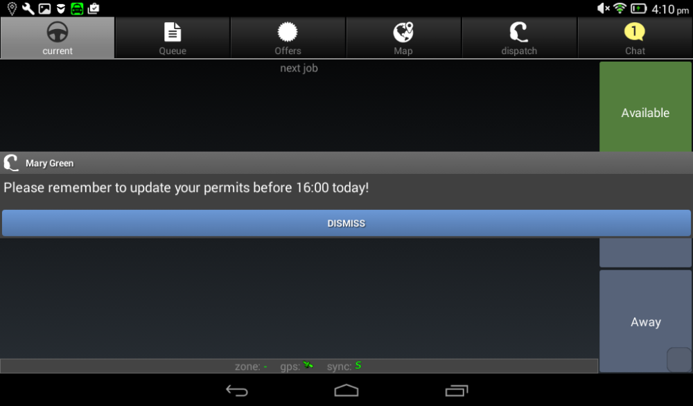 For high priority messages, you will get a pop-up even if you are not currently in the Chat tab For high priority messages, you will get a pop-up even if you are not currently in the Chat tab