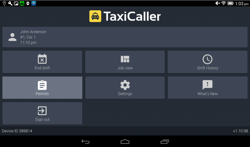 Tap on the Permits button