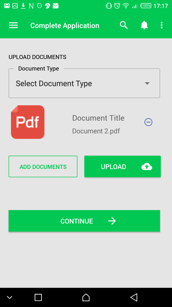 Documents Upload - myNTI Mobile App Guide - 1